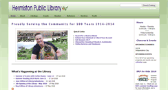 Desktop Screenshot of hermistonlibrary.us